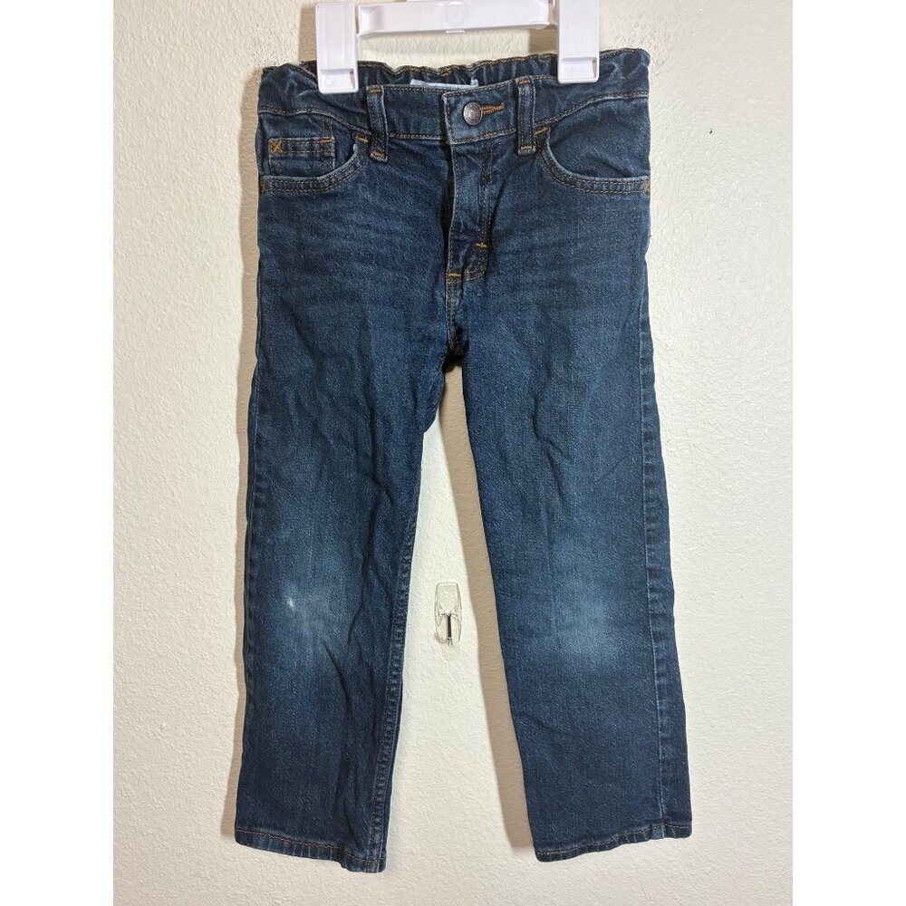 Wrangler Denim Blue Jeans Distressed Grunge Skater Y2K Boys Size 5 Regular
